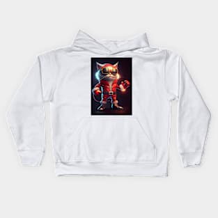 Cosmic Power Cat - Anime Art design Kids Hoodie